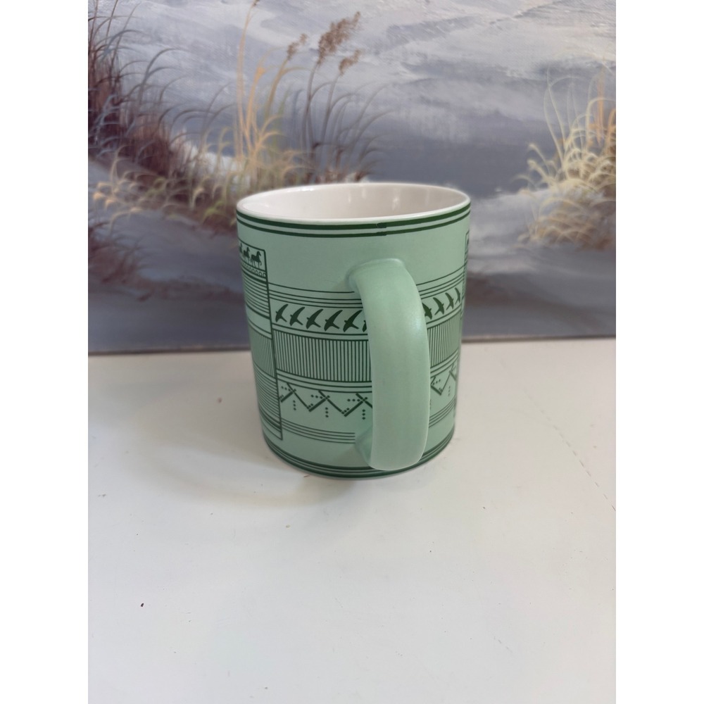 Peet's Coffee Portland Oregon Souvenir Mug Sage Green 12oz Ceramic Cup PNW - Picture 4 of 7